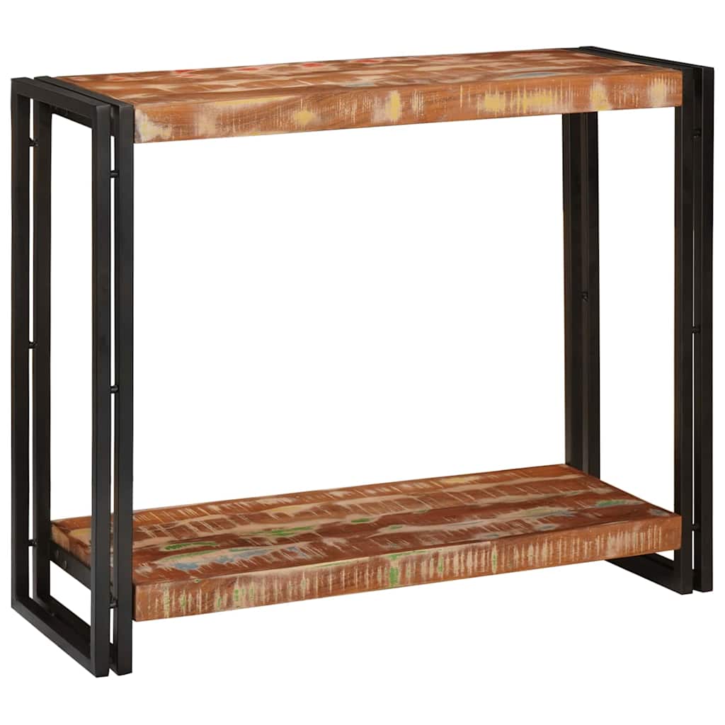 vidaXL Konsola Wielokolorowe 90 x 33 x 75 cm Lite Drewno Recyklingowe