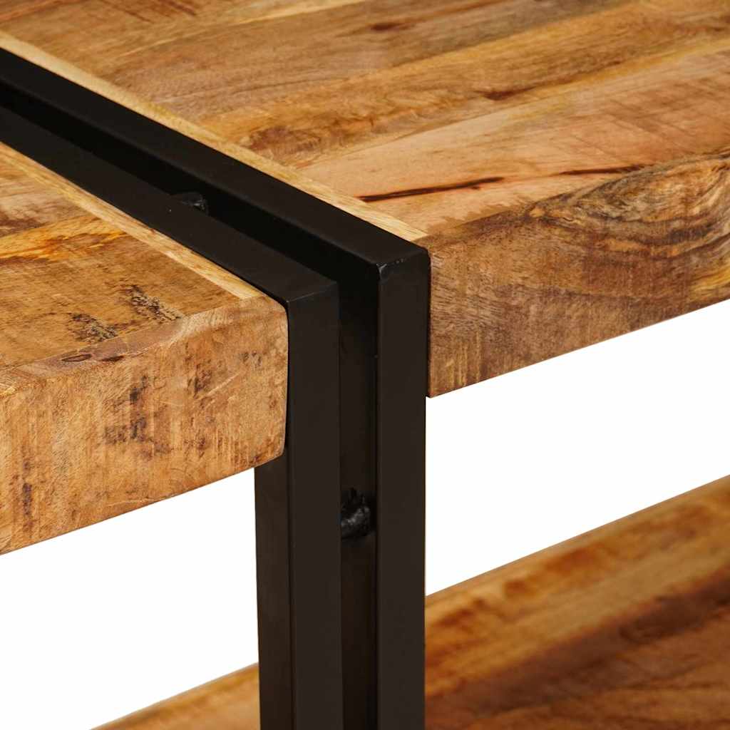 vidaXL Konsola z półką Brązowy 160 x 33 x 75 cm Drewno z mango