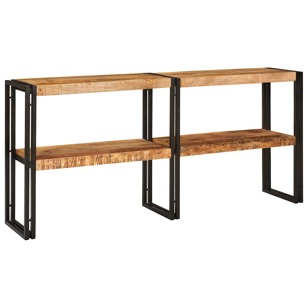 vidaXL Konsola z półką Brązowy 160 x 33 x 75 cm Drewno z mango