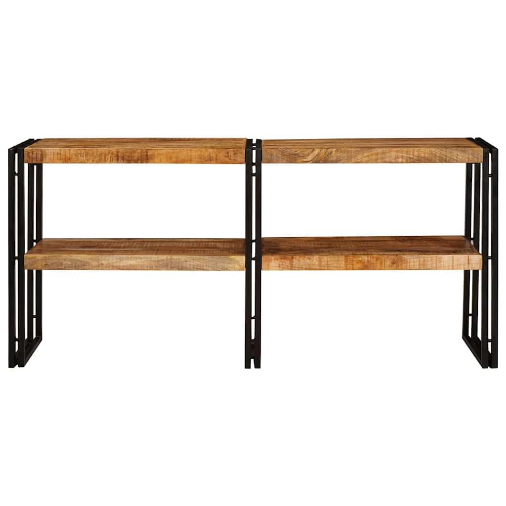 vidaXL Konsola z półką Brązowy 160 x 33 x 75 cm Drewno z mango