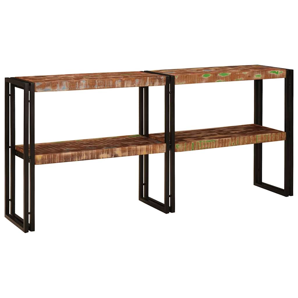 vidaXL Konsola Wielokolorowe 160 x 33 x 75 cm Lite Drewno Recyklingowe