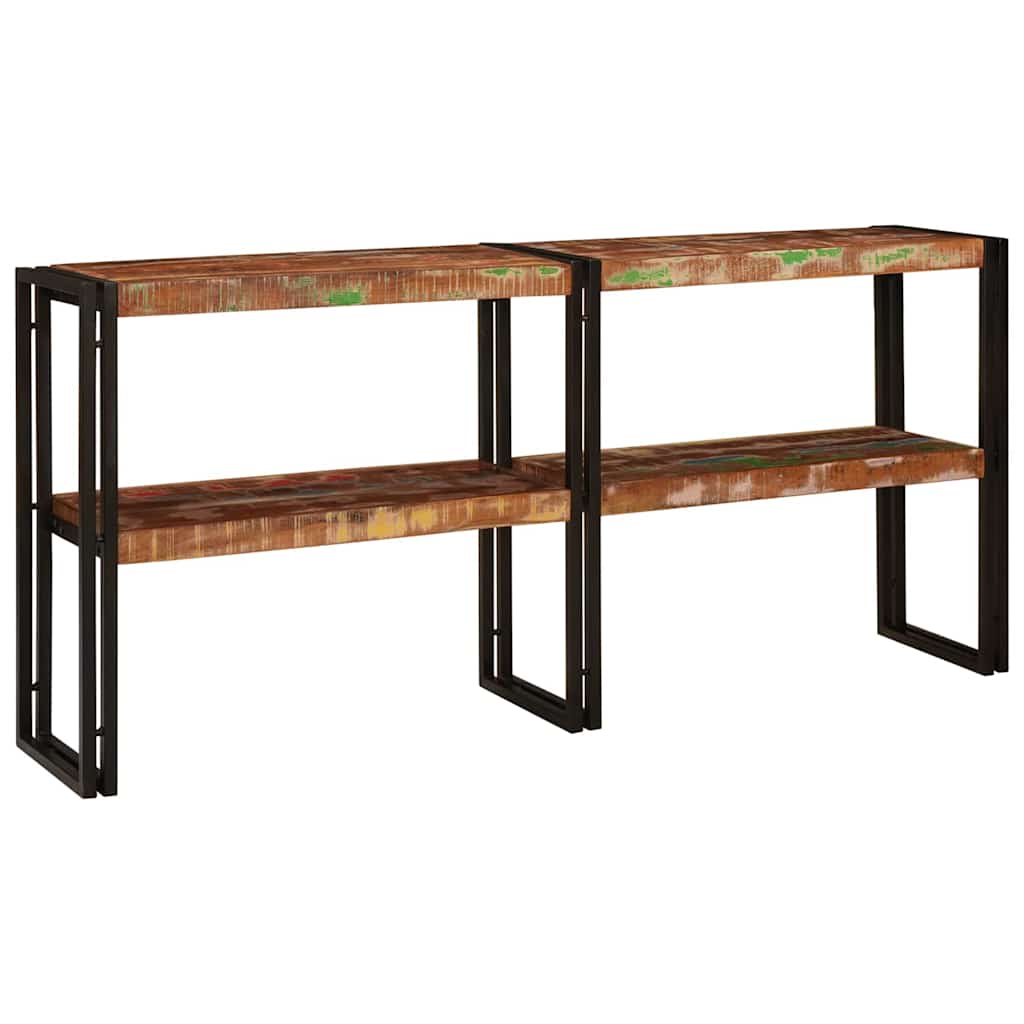 vidaXL Konsola Wielokolorowe 160 x 33 x 75 cm Lite Drewno Recyklingowe