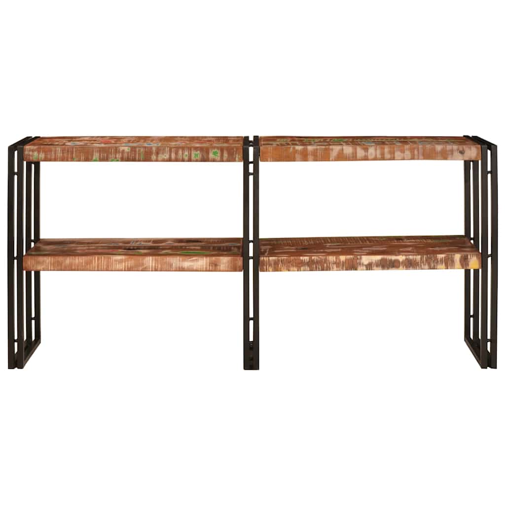 vidaXL Konsola Wielokolorowe 160 x 33 x 75 cm Lite Drewno Recyklingowe
