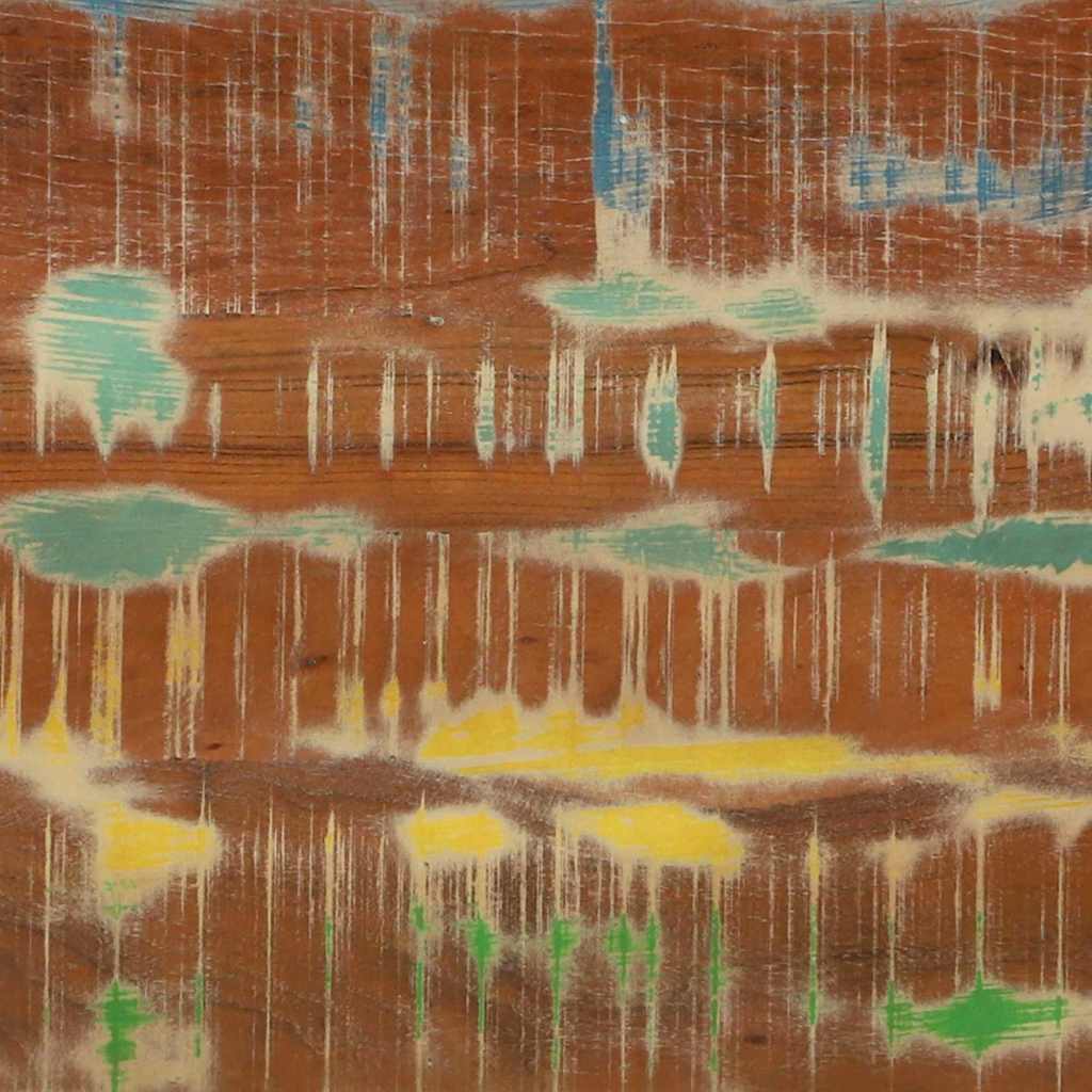 vidaXL Konsola Wielokolorowe 160 x 33 x 75 cm Lite Drewno Recyklingowe