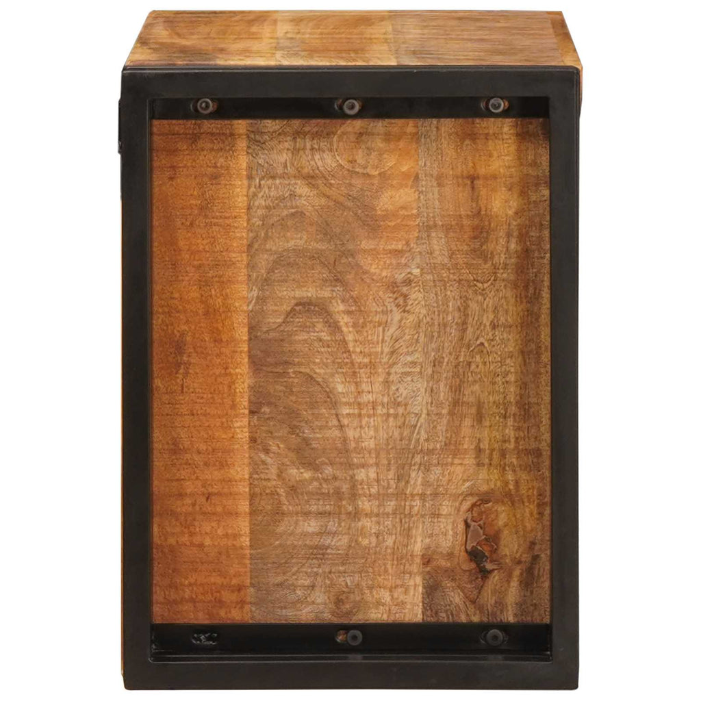 vidaXL Regał na wino Brązowy 60 x 45 x 33 cm Lite Surowe Drewno Mango