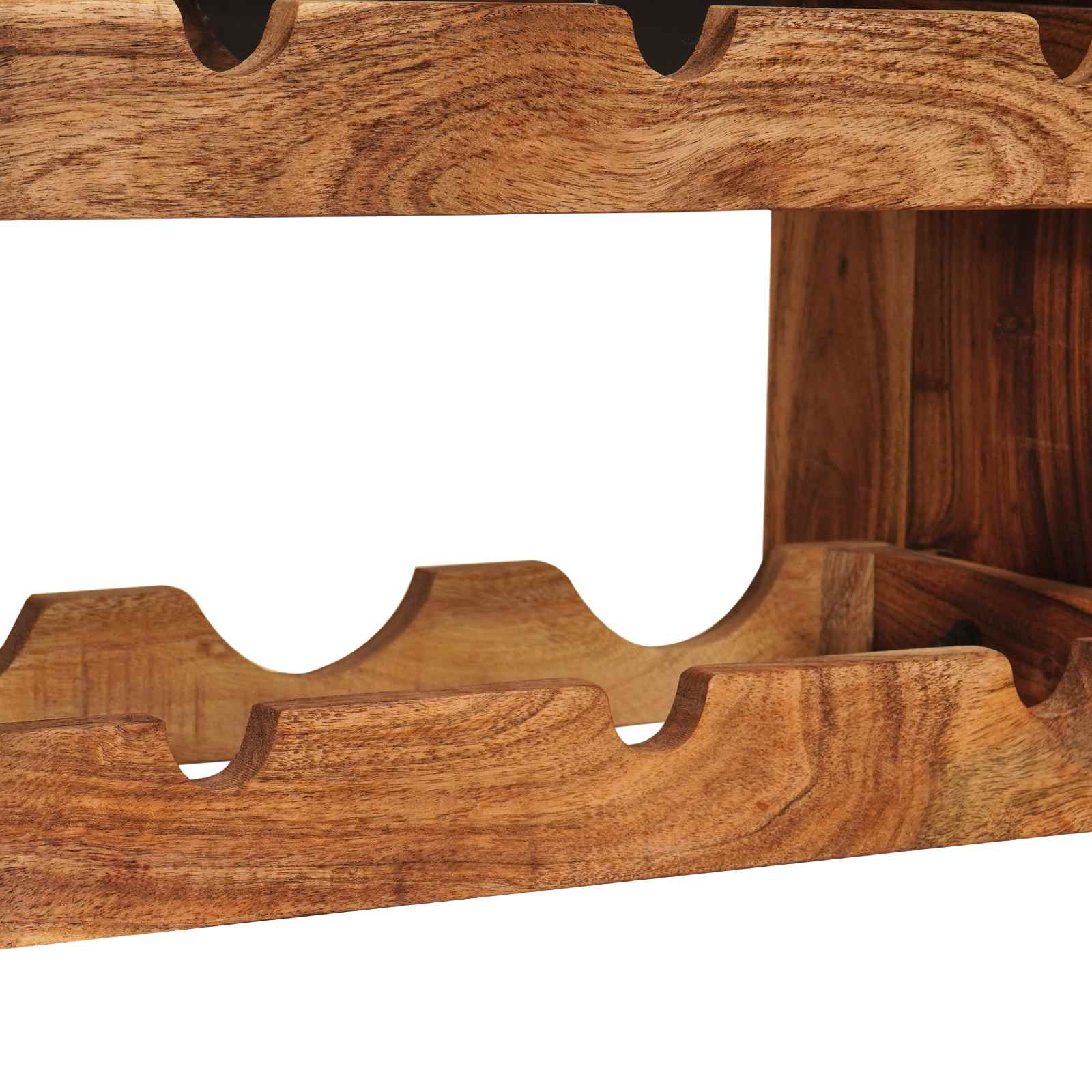 vidaXL Regał na wino Brązowy 60 x 45 x 33 cm Lite Drewno Akacji