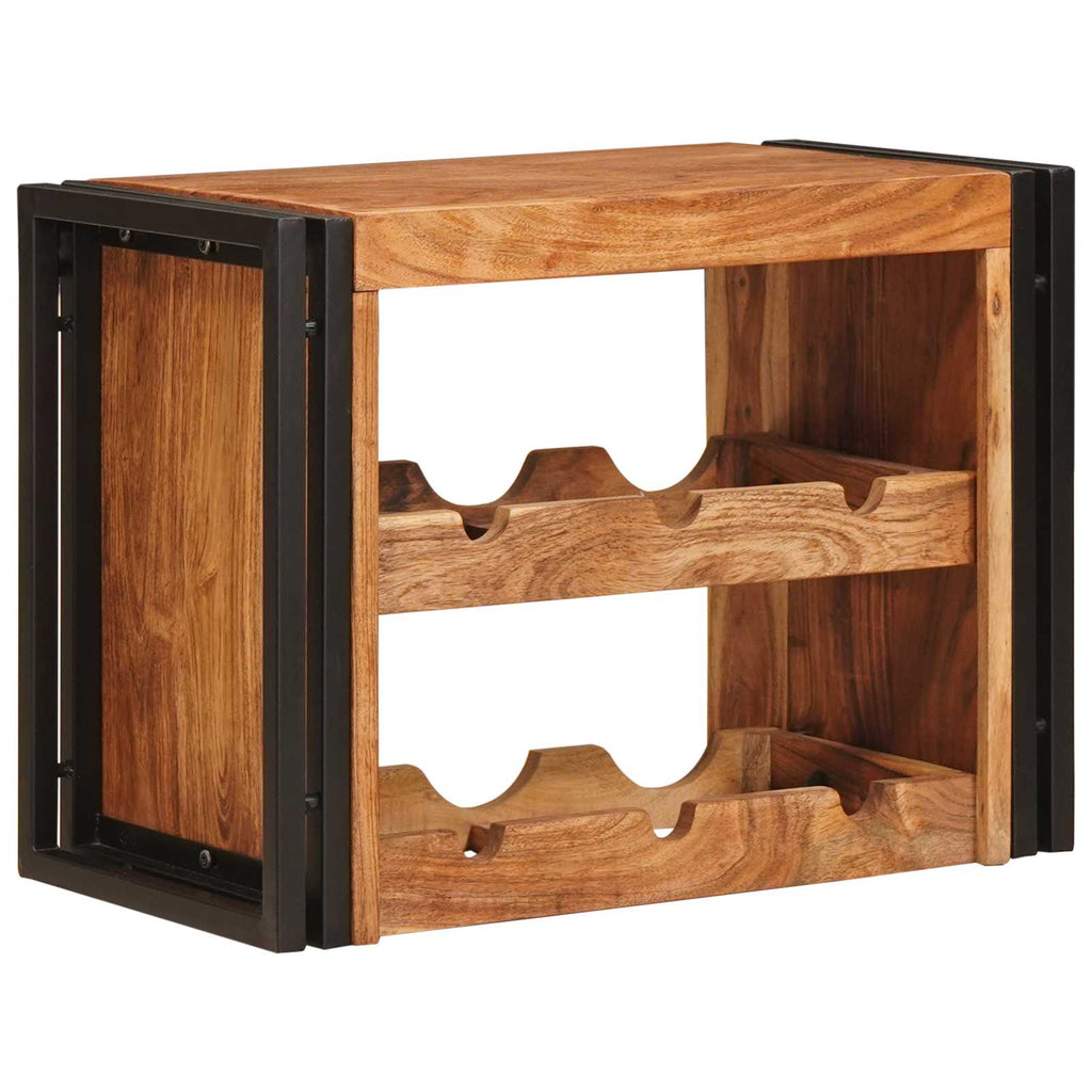 vidaXL Regał na wino Brązowy 60 x 45 x 33 cm Lite Drewno Akacji