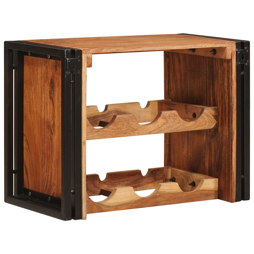 vidaXL Regał na wino Brązowy 60 x 45 x 33 cm Lite Drewno Akacji