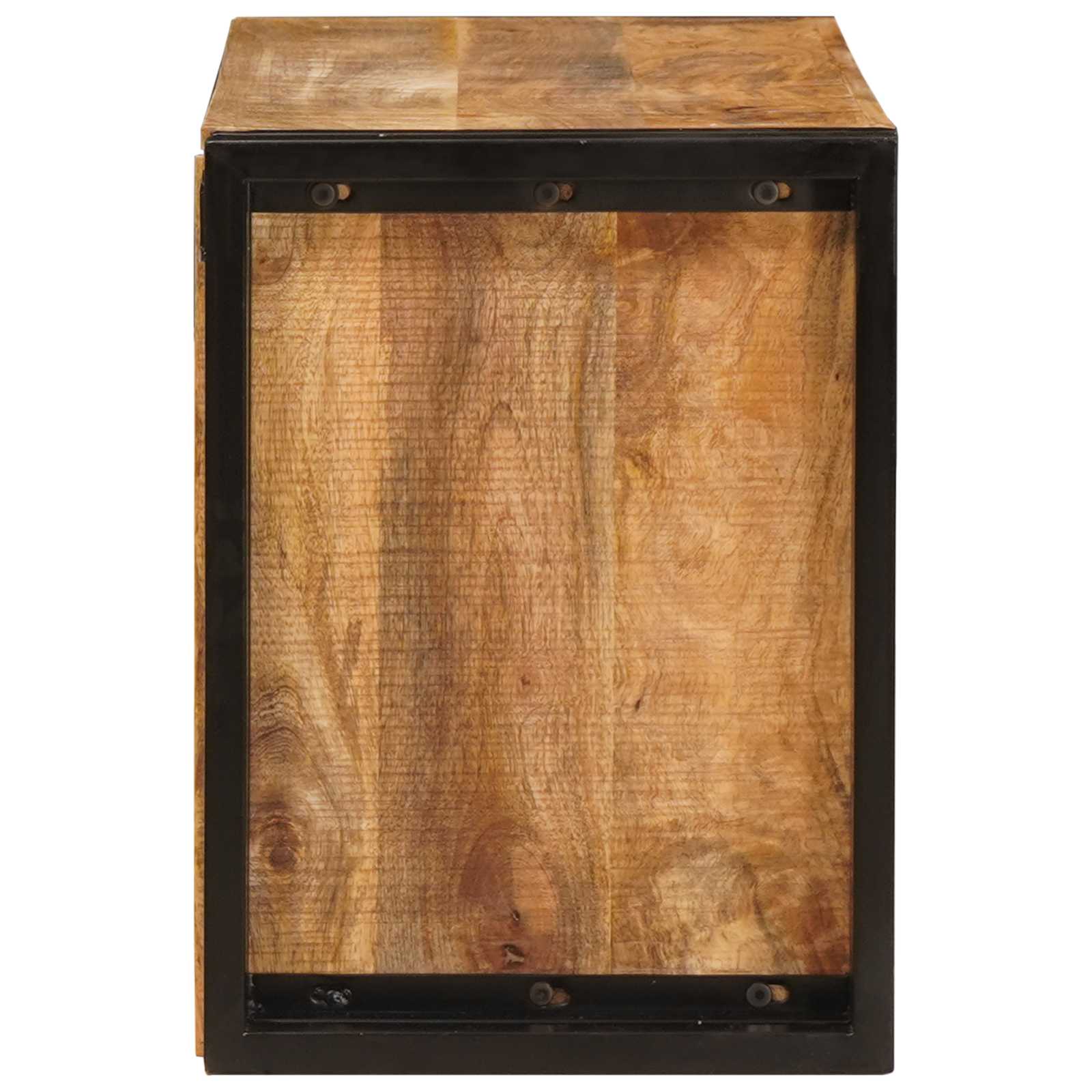 vidaXL Regał na wino Brązowy 80 x 45 x 33 cm Lite Surowe Drewno Mango