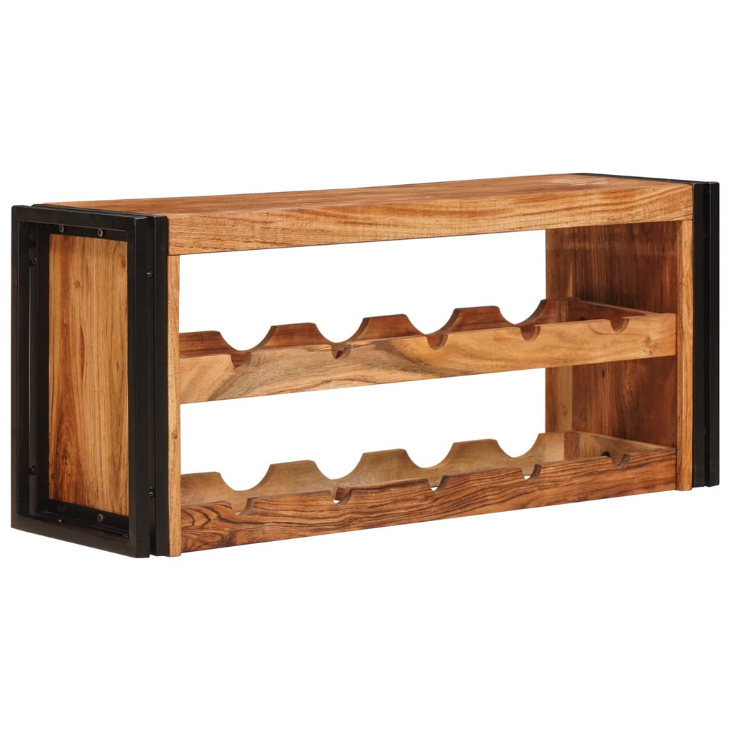 vidaXL Regał na wino Brązowy 100 x 45 x 33 cm Lite Drewno Akacji