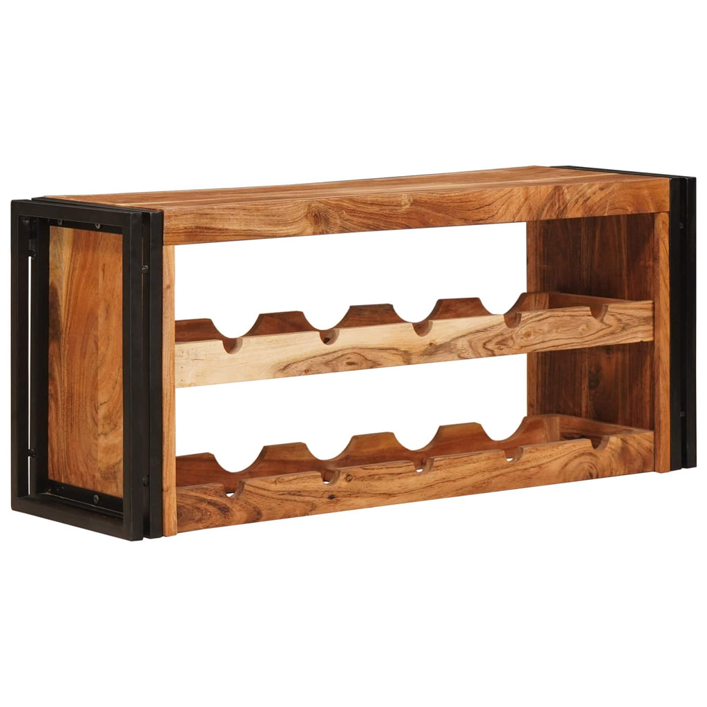 vidaXL Regał na wino Brązowy 100 x 45 x 33 cm Lite Drewno Akacji