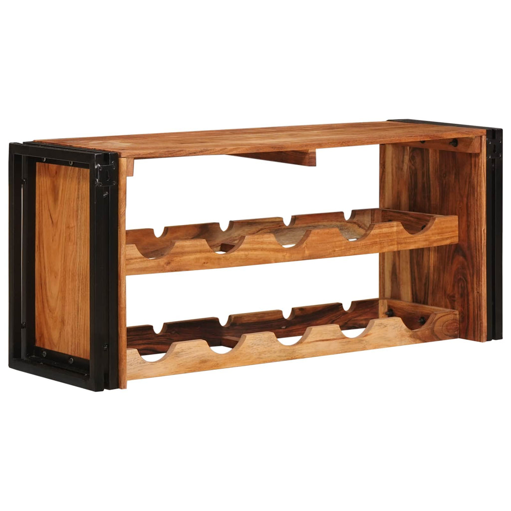 vidaXL Regał na wino Brązowy 100 x 45 x 33 cm Lite Drewno Akacji