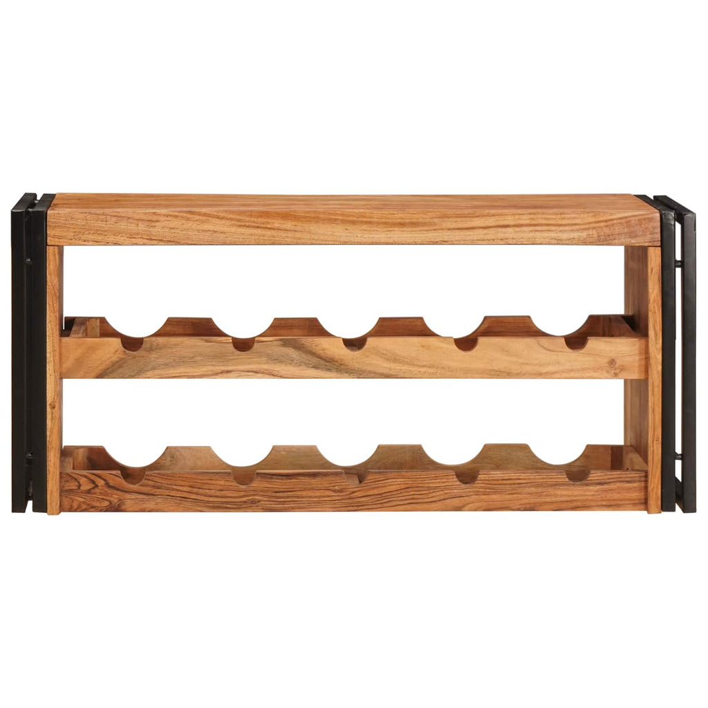 vidaXL Regał na wino Brązowy 100 x 45 x 33 cm Lite Drewno Akacji
