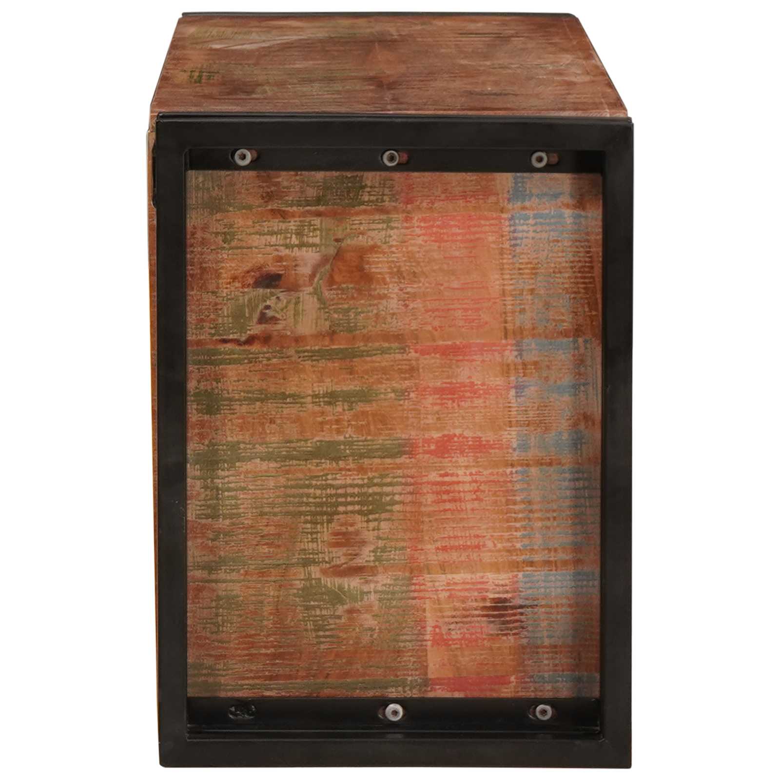 vidaXL Regał na wino Brązowy 100 x 45 x 33 cm Lite odzyskane drewno