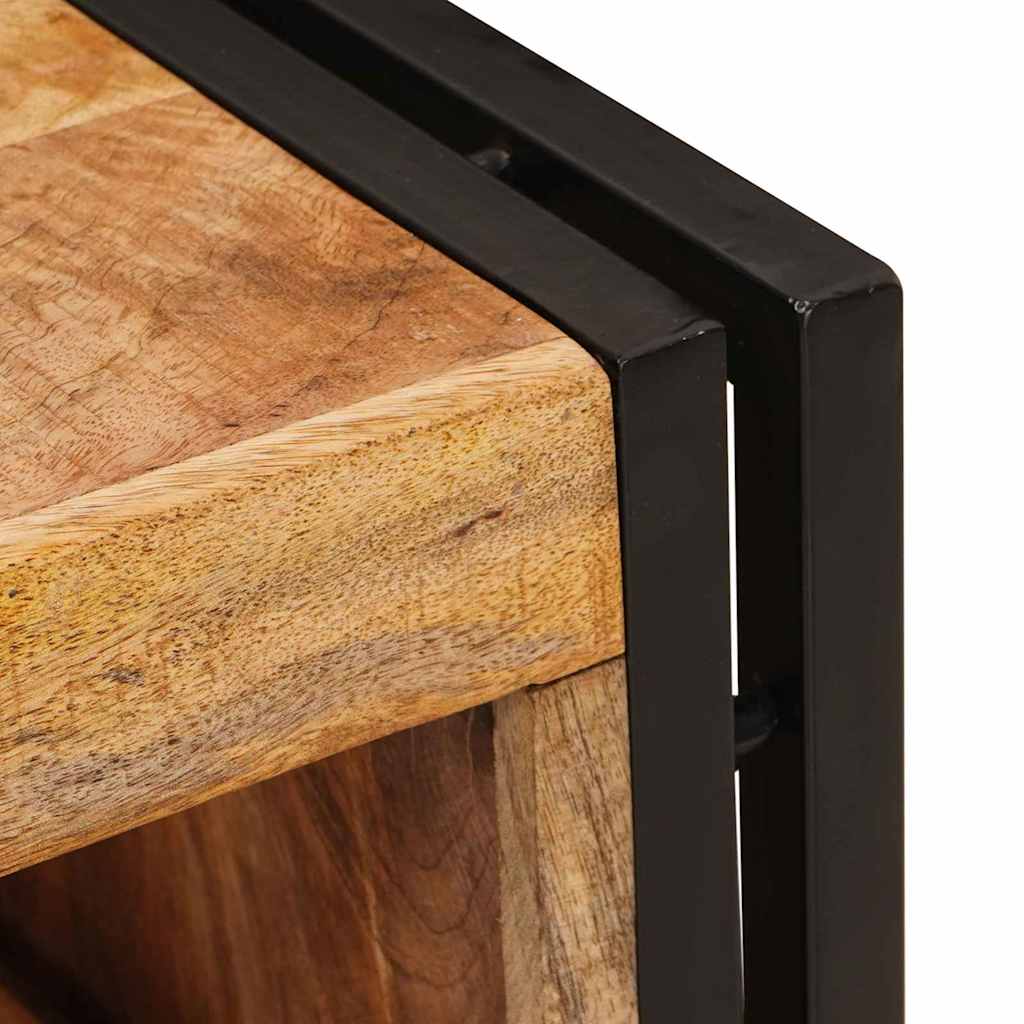 vidaXL Regał na wino Brązowy 100 x 45 x 33 cm Lite Surowe Drewno Mango