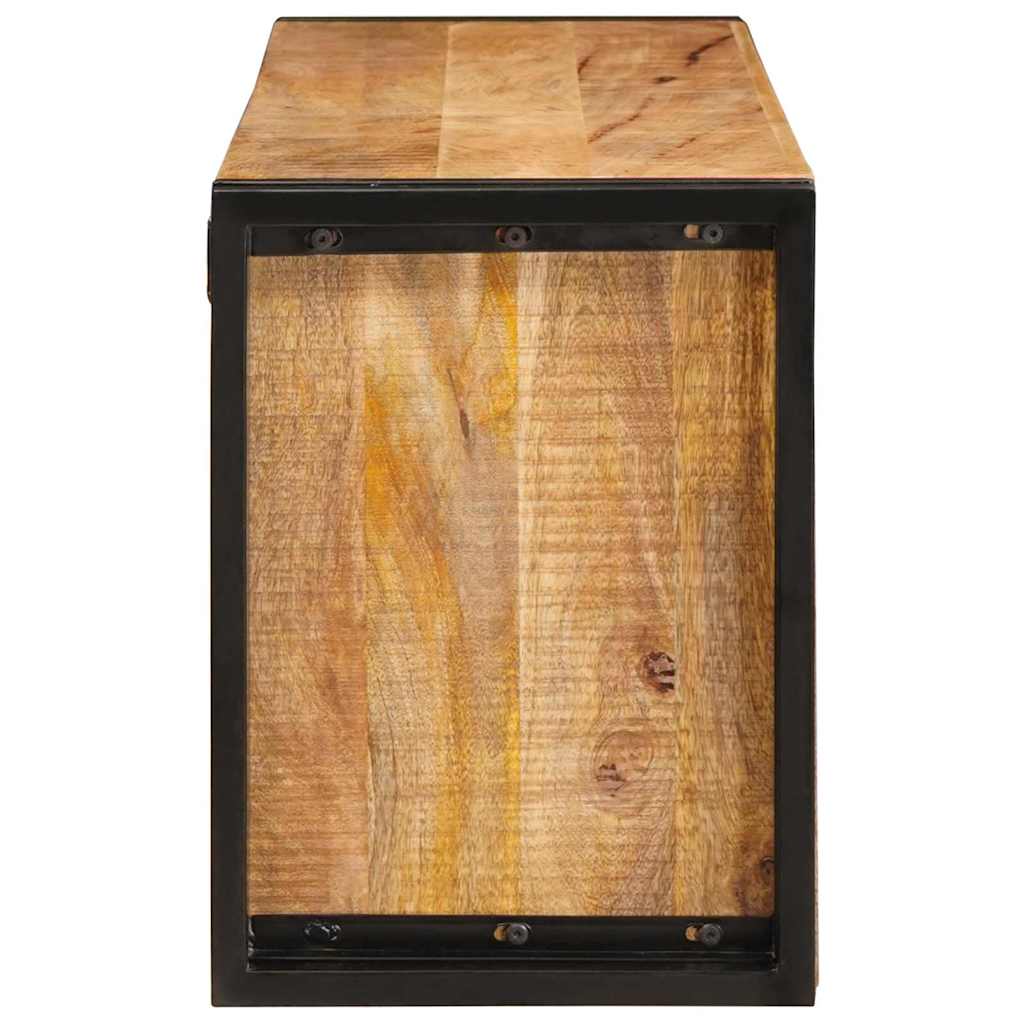 vidaXL Regał na wino Brązowy 100 x 45 x 33 cm Lite Surowe Drewno Mango