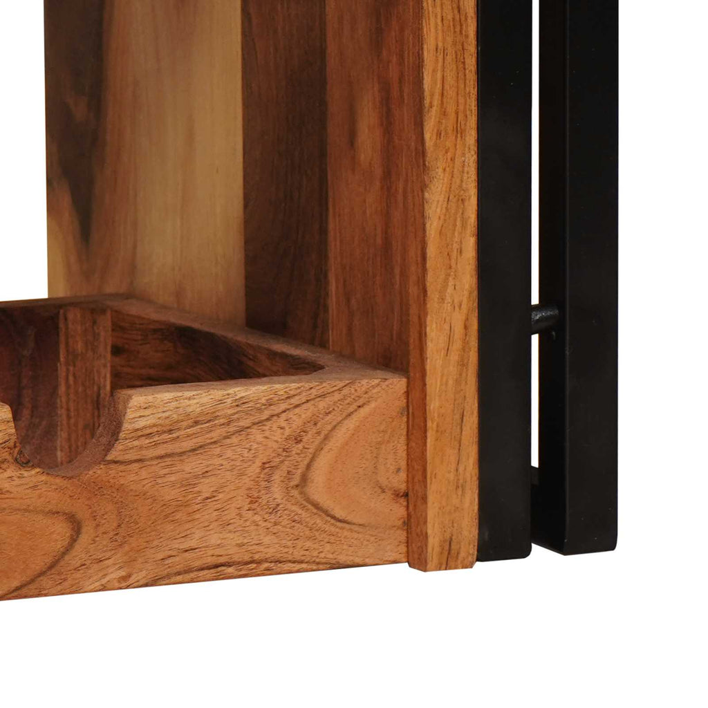 vidaXL Regał na wino Brązowy 120 x 45 x 33 cm Lite Drewno Akacji