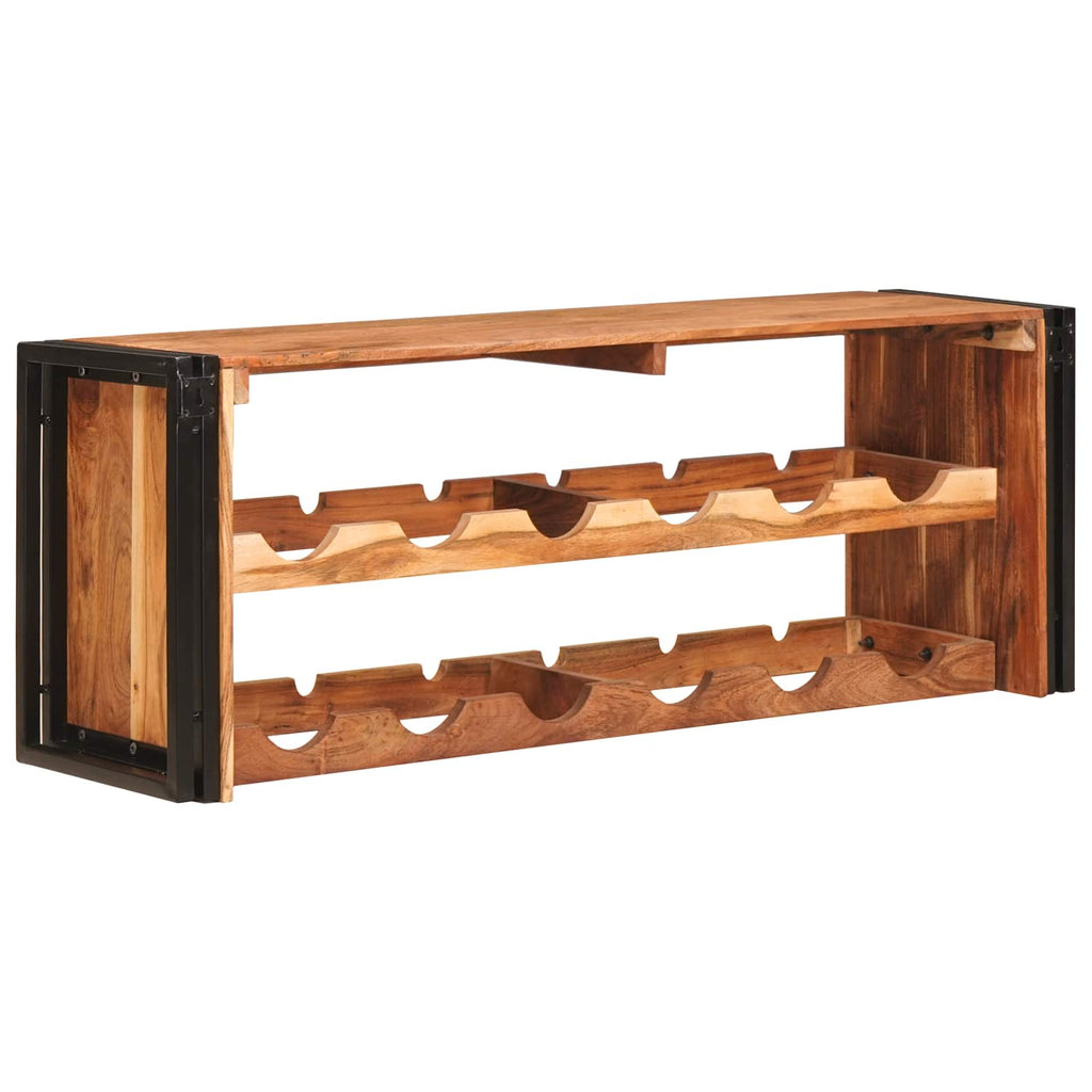 vidaXL Regał na wino Brązowy 120 x 45 x 33 cm Lite Drewno Akacji