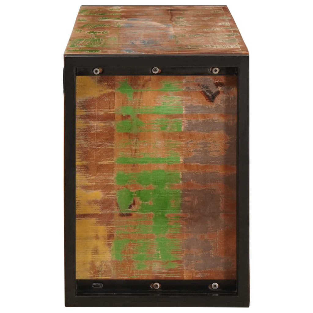 vidaXL Regał na wino Brązowy 120 x 45 x 33 cm Lite odzyskane drewno