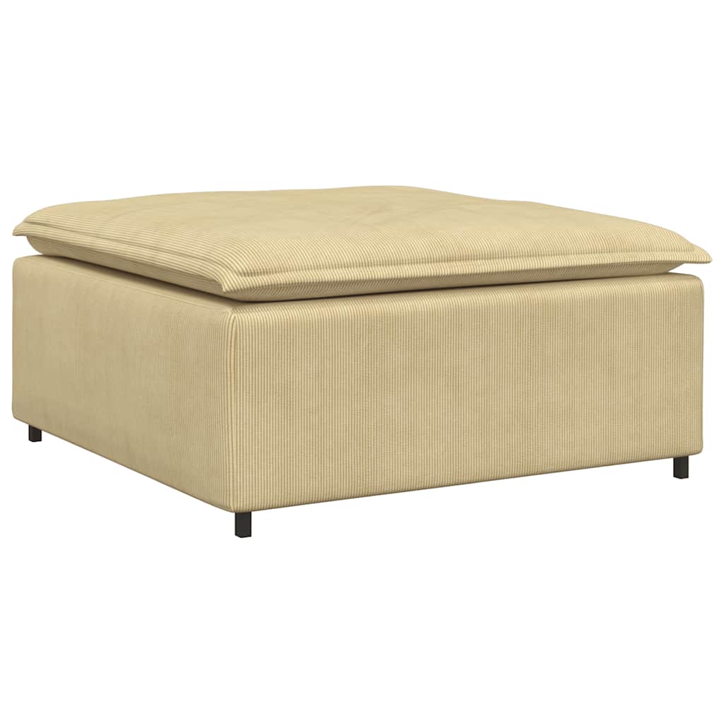 vidaXL Sofa modułowa z podnóżkiem i poduszkami, szarozielona