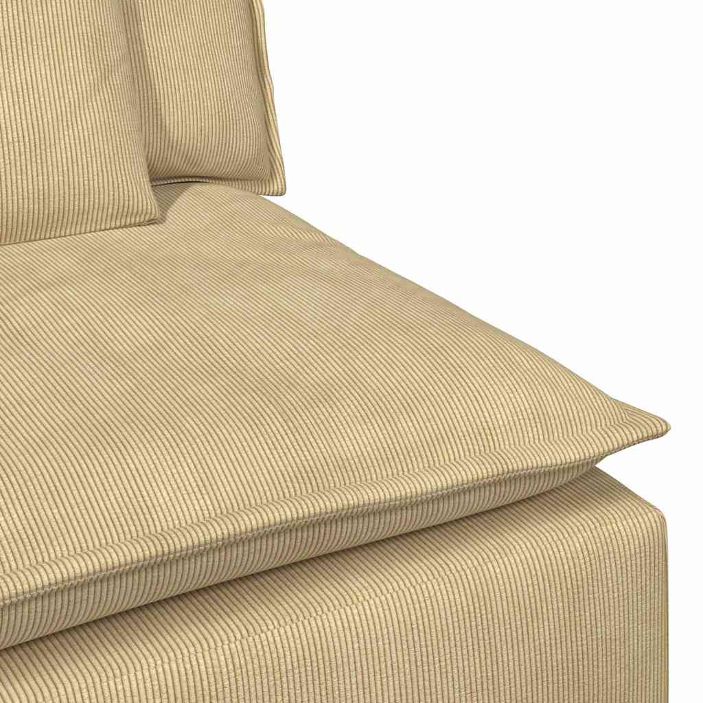 vidaXL Sofa modułowa z podnóżkiem i poduszkami, szarozielona