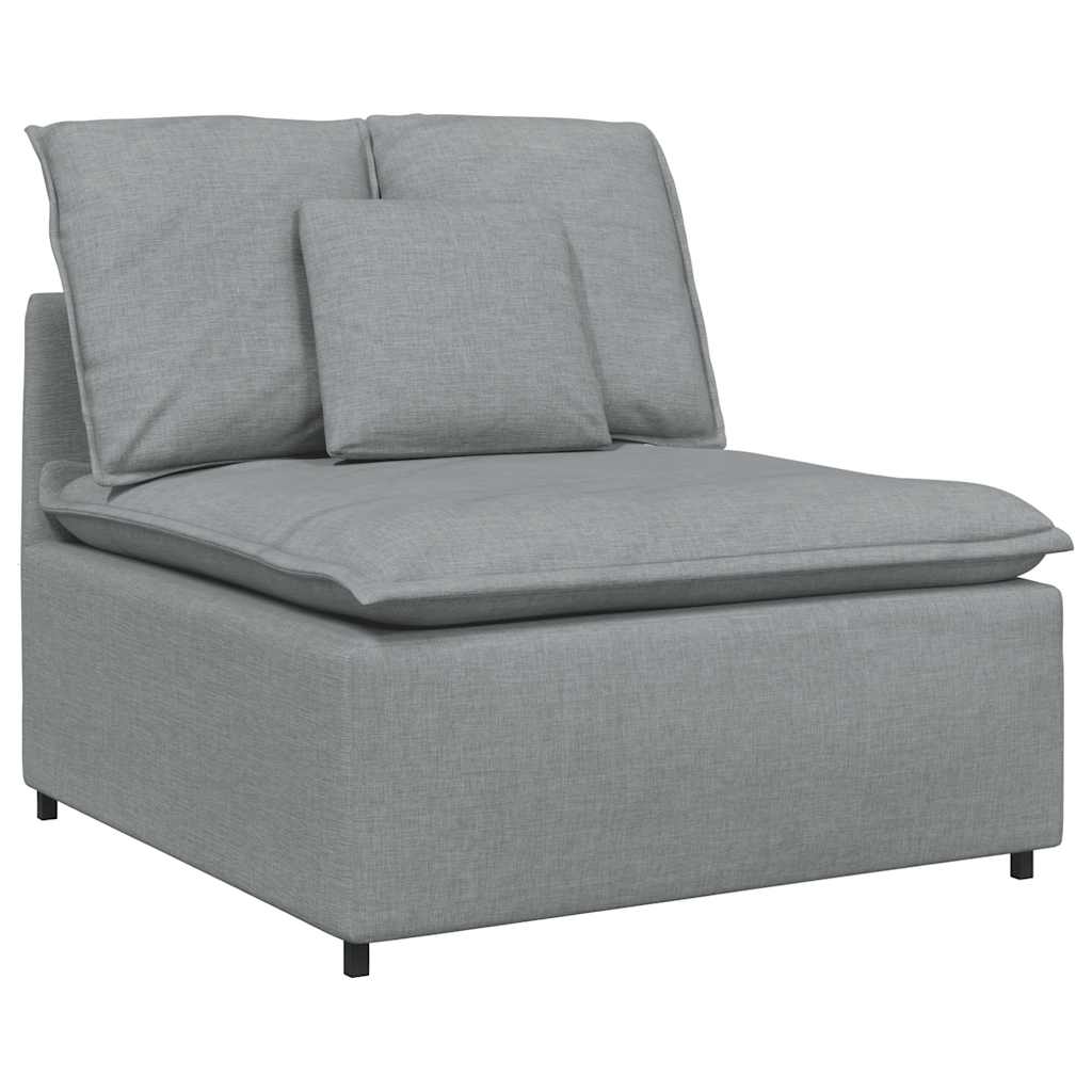 vidaXL Sofa modułowa z poduszkami, jasnoszara