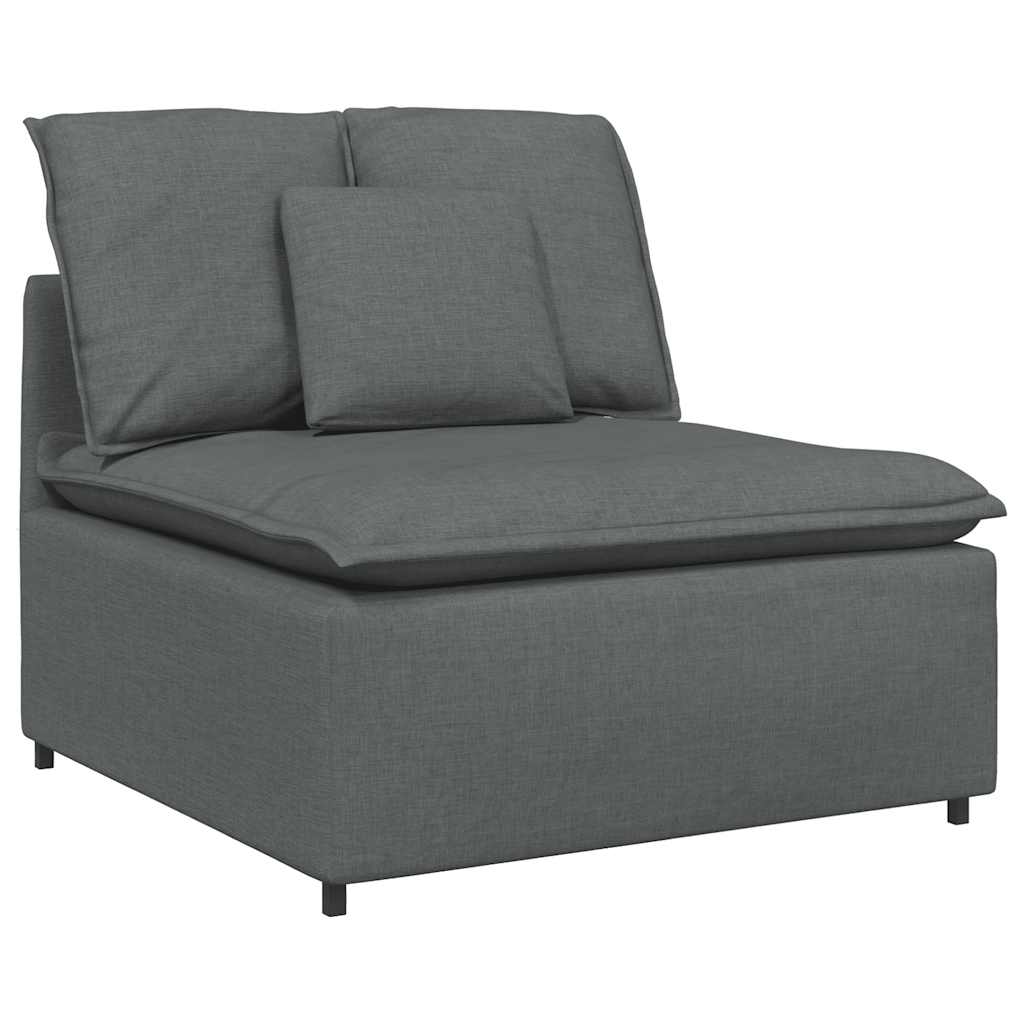 vidaXL Sofa modułowa z poduszkami ciemnoszara