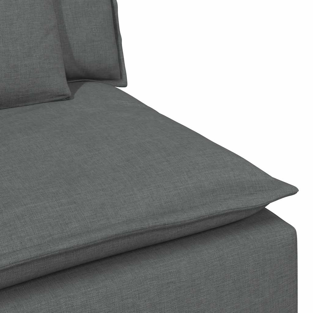 vidaXL Sofa modułowa z poduszkami ciemnoszara