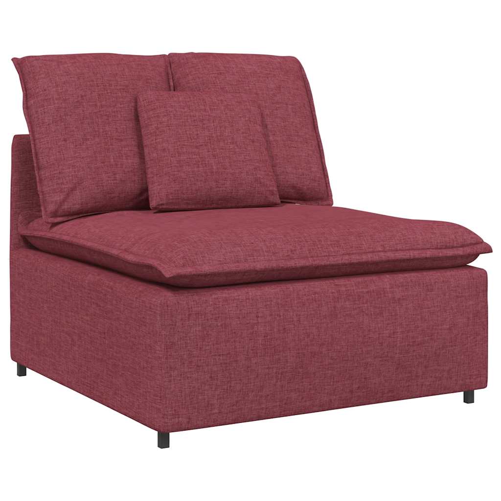 vidaXL Sofa modułowa z poduszkami, kolorze czerwonego wina