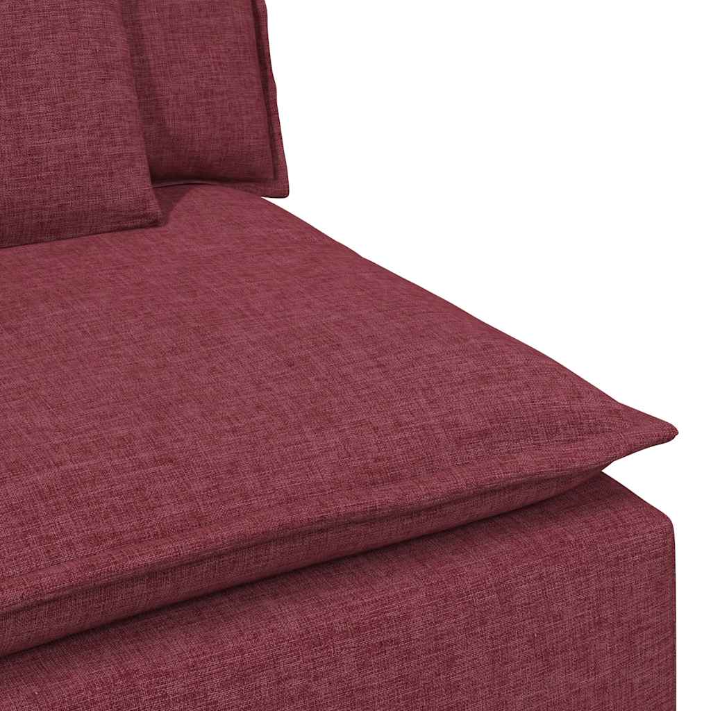 vidaXL Sofa modułowa z poduszkami, kolorze czerwonego wina