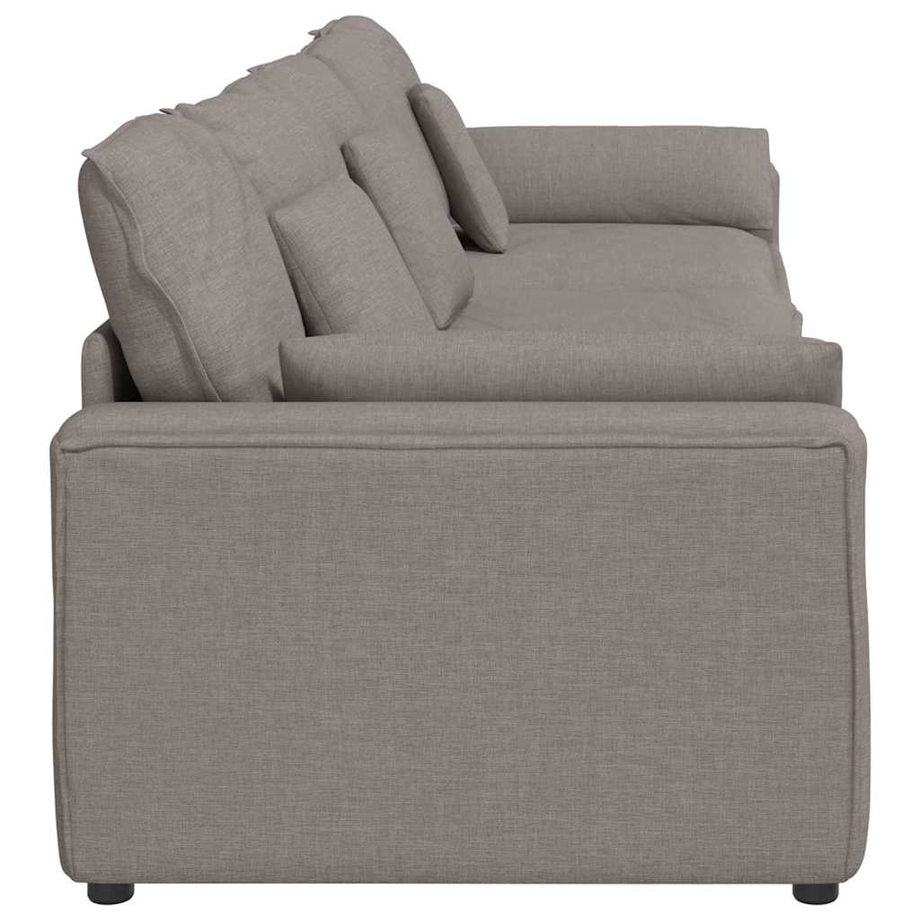 vidaXL Sofa modułowa z poduszkami, taupe