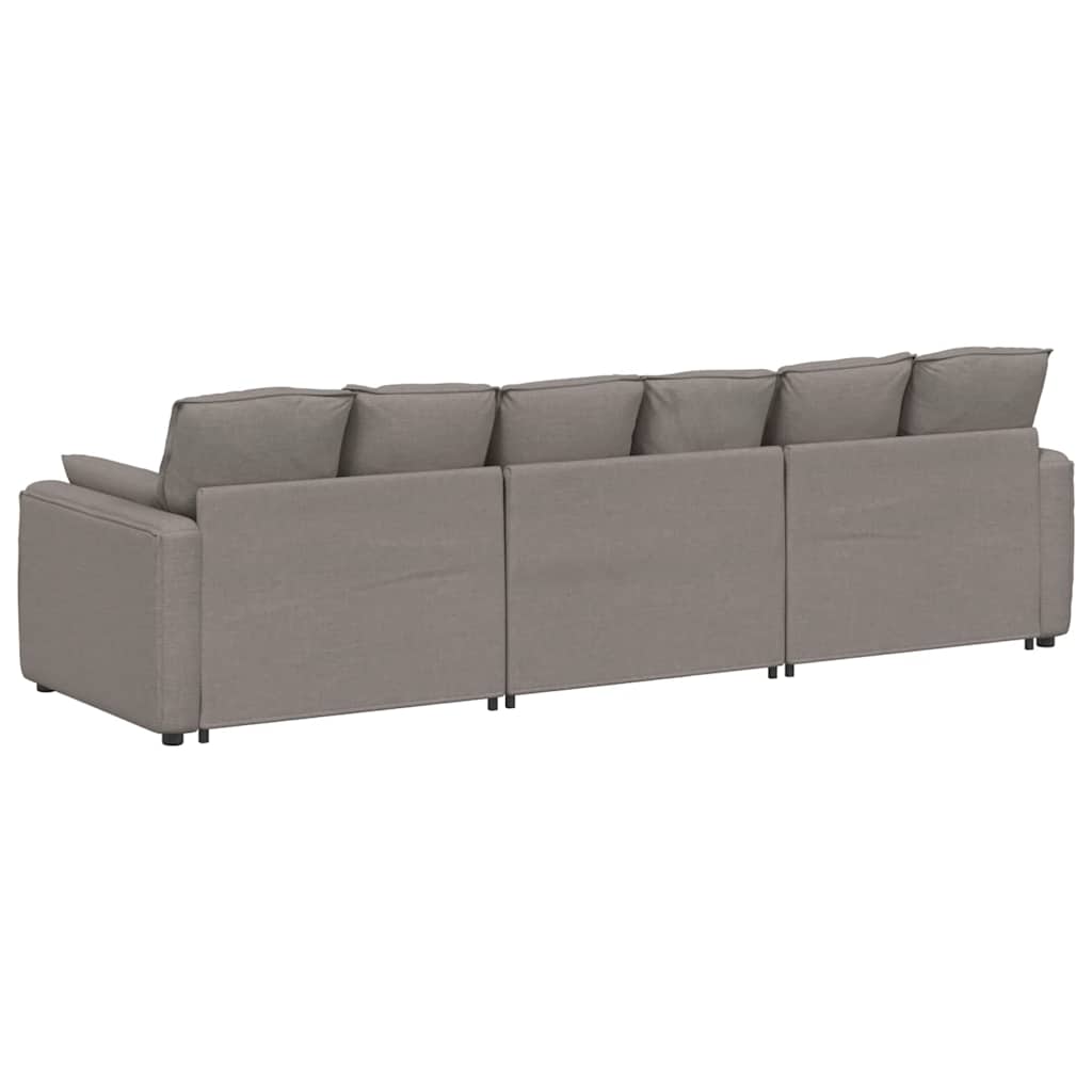 vidaXL Sofa modułowa z poduszkami, taupe