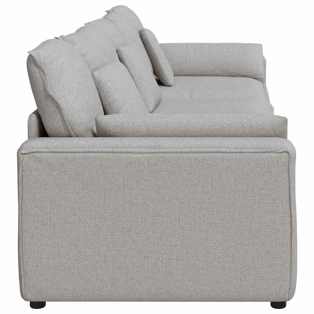 vidaXL Sofa modułowa z poduszkami, szara obłok