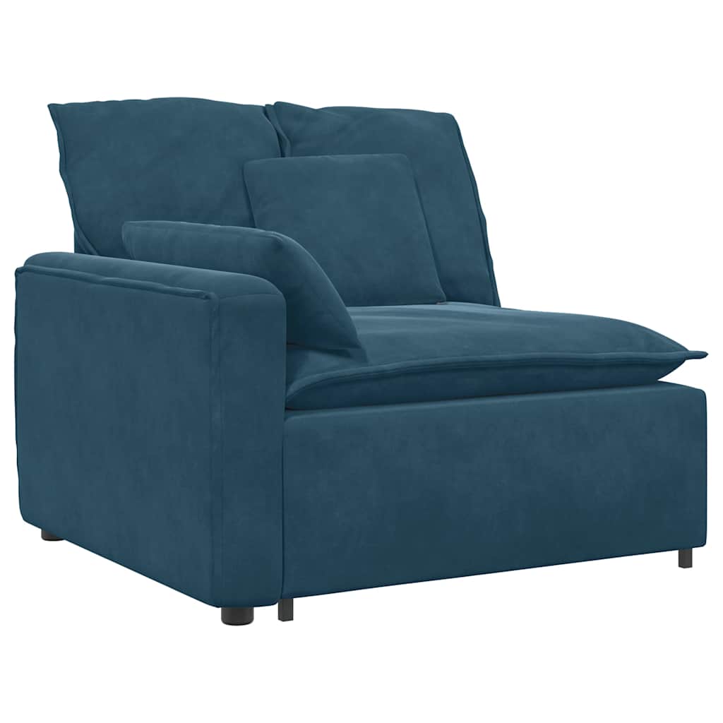vidaXL Sofa modułowa z poduszkami, niebieska