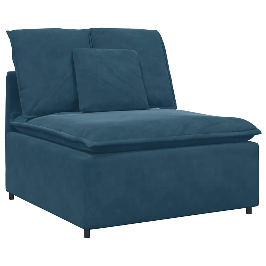 vidaXL Sofa modułowa z poduszkami, niebieska