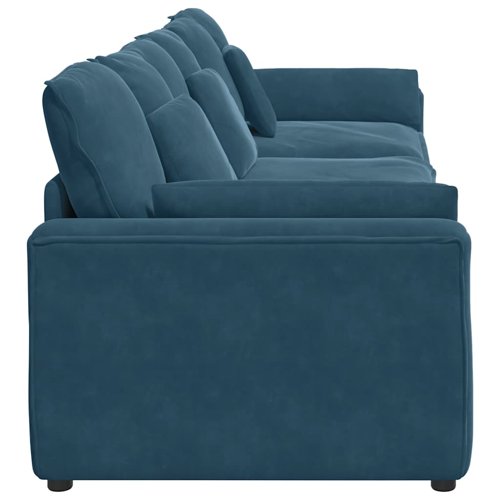 vidaXL Sofa modułowa z poduszkami, niebieska