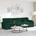 vidaXL Sofa modułowa z poduszkami, ciemnozielona