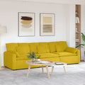vidaXL Sofa modułowa z poduszkami, żółta