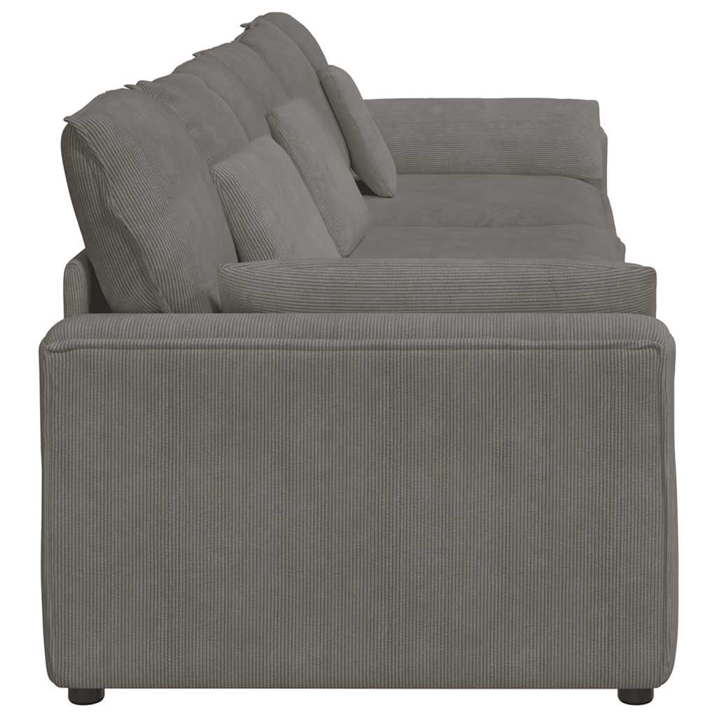 vidaXL Sofa modułowa z poduszkami, jasnoszara
