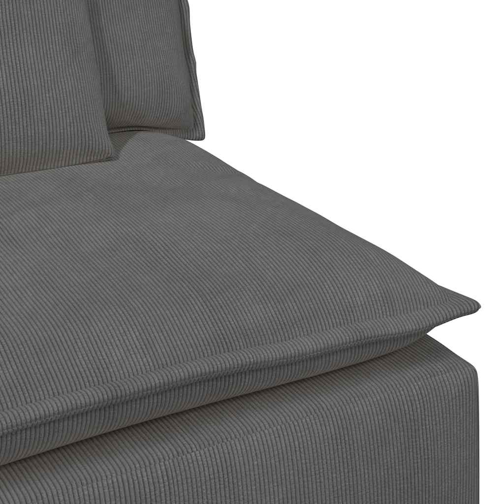 vidaXL Sofa modułowa z poduszkami ciemnoszara