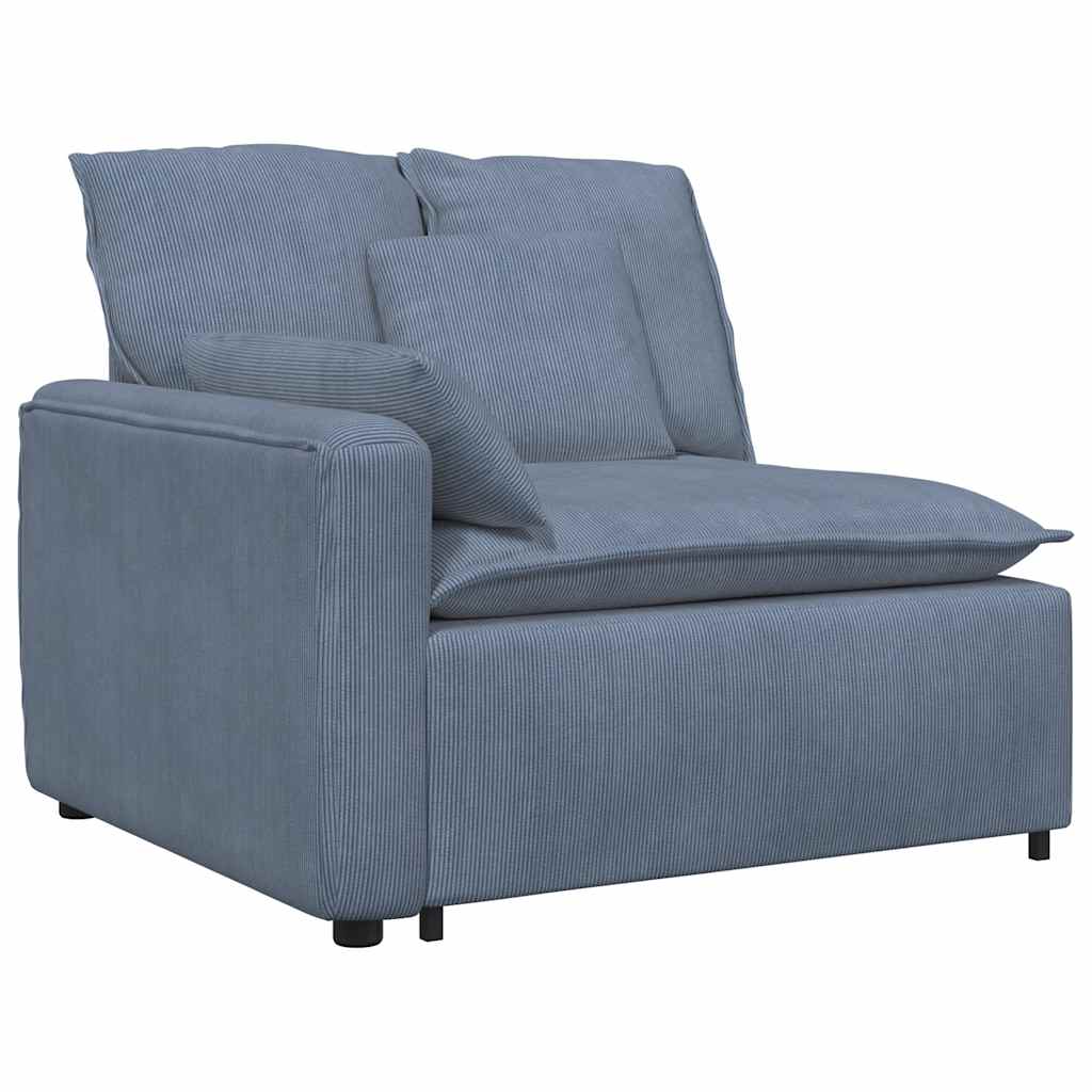 vidaXL Sofa modułowa z poduszkami, niebieska