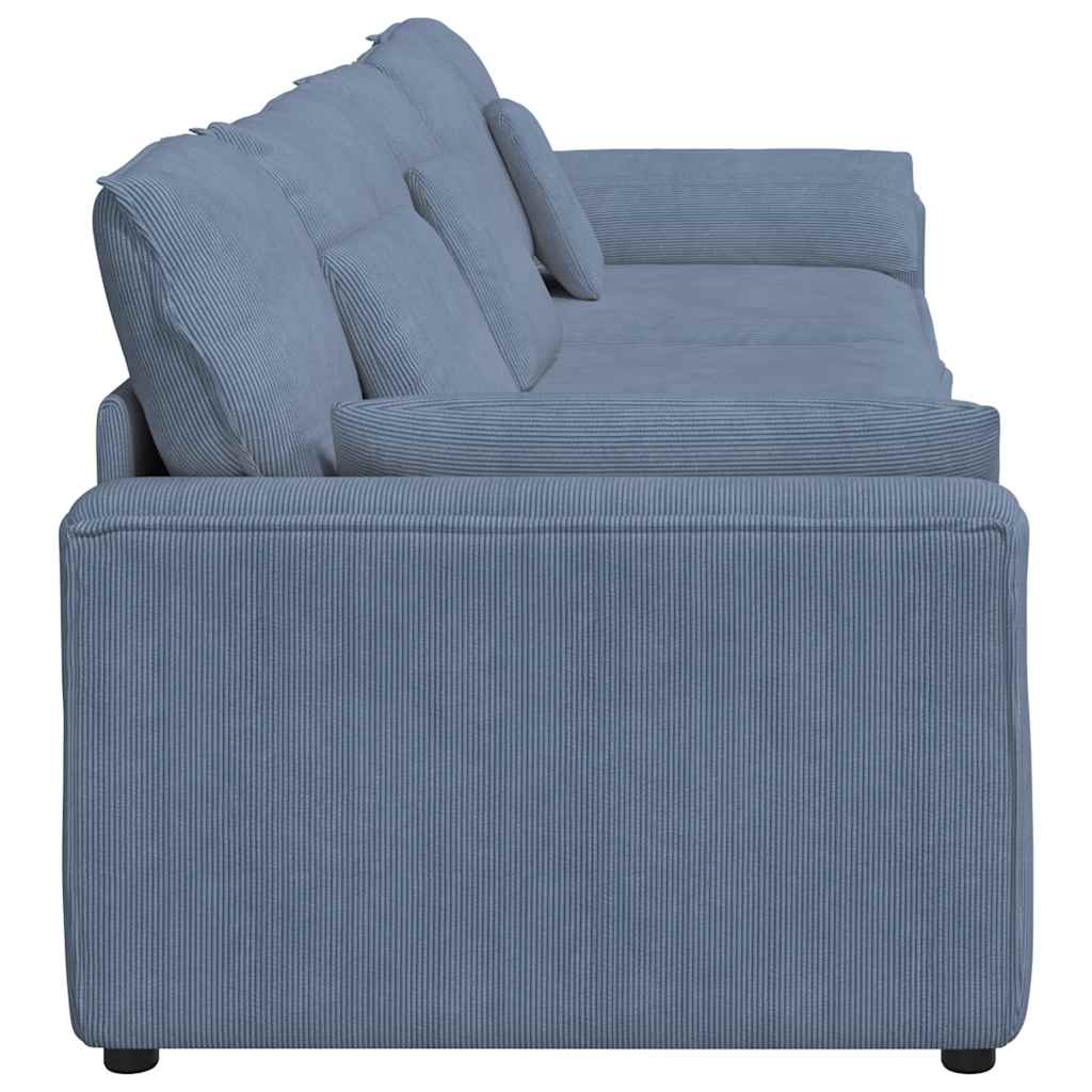 vidaXL Sofa modułowa z poduszkami, niebieska