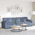 vidaXL Sofa modułowa z poduszkami, niebieska