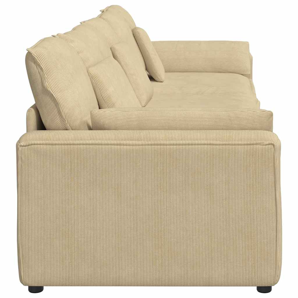 vidaXL Sofa modułowa z poduszkami, szarozielona