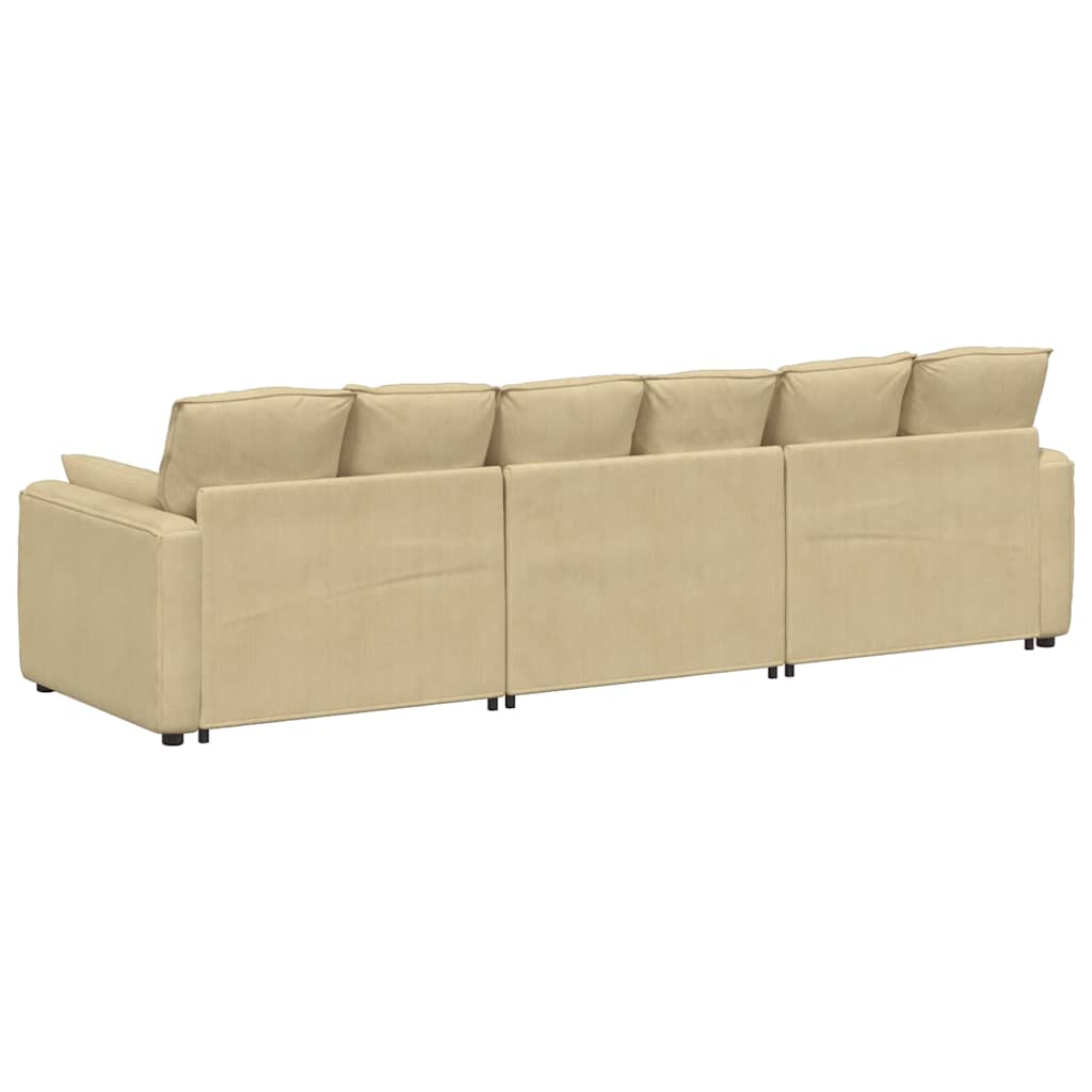 vidaXL Sofa modułowa z poduszkami, szarozielona