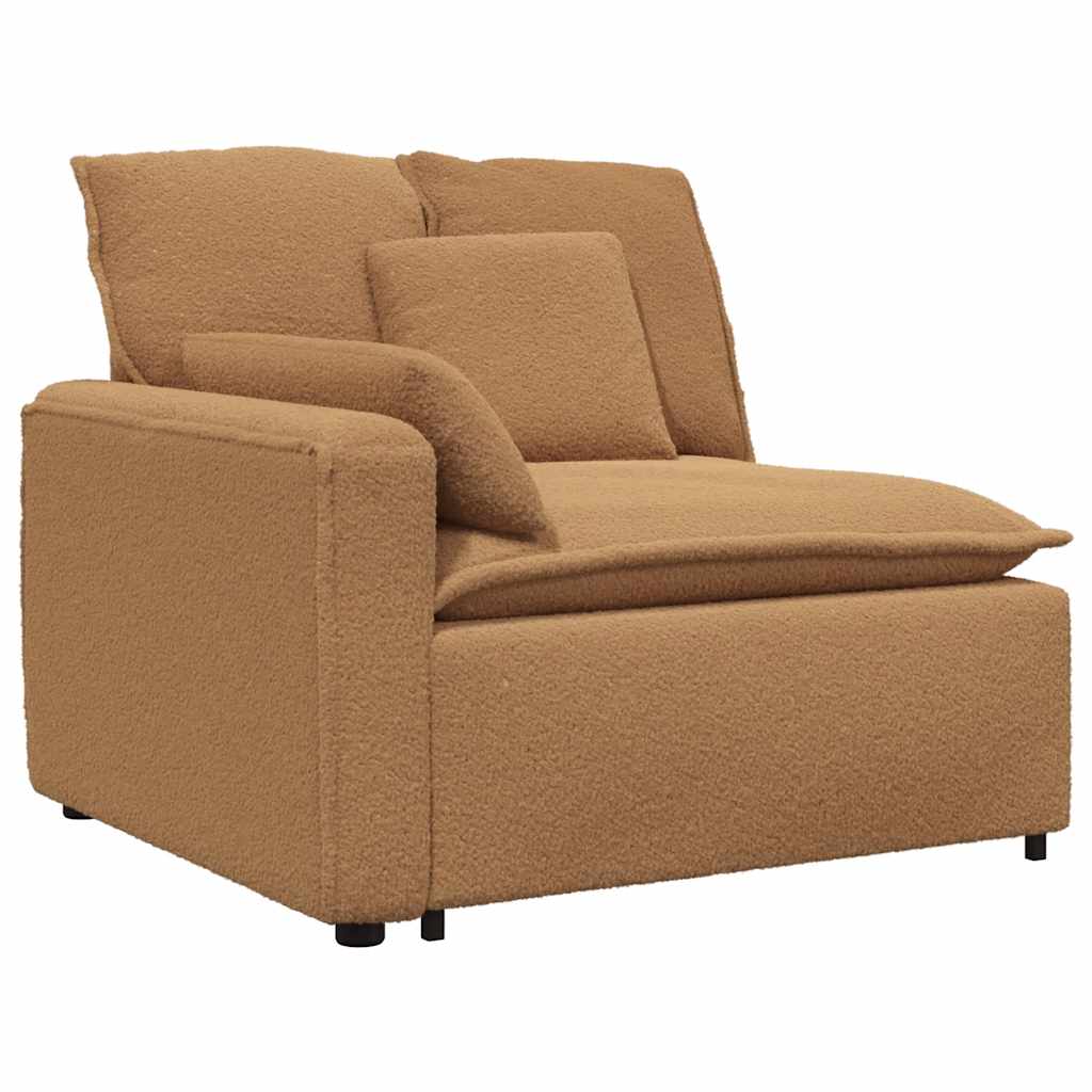 vidaXL Sofa modułowa z poduszkami, beżowa