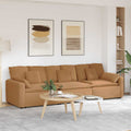 vidaXL Sofa modułowa z poduszkami, beżowa