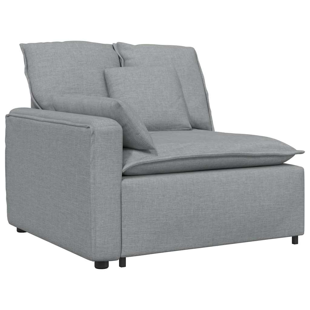 vidaXL Sofa modułowa z poduszkami, jasnoszara