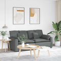 vidaXL Sofa modułowa z poduszkami ciemnoszara