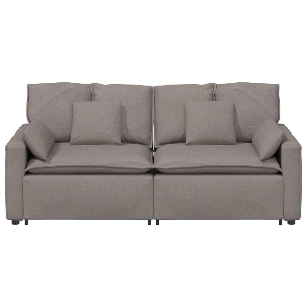 vidaXL Sofa modułowa z poduszkami, taupe